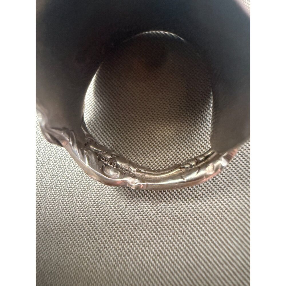 Antique Gorham Strasbourg Sterling Silver Spoon Ring size 7 - Picture 4 of 10